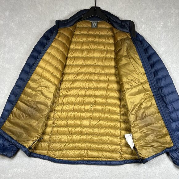 RAB NIKWAX Microlight Down Puffer Jacket Men Size Large Navy Blue Style: QDA-94 - Picture 2 of 13